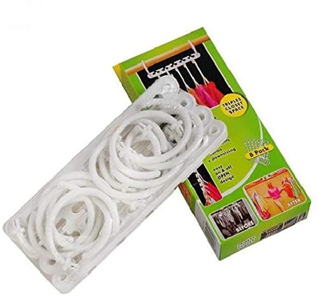 Wonder Space Saving Wardrobes Clothes Organizer Storage Hook Hangers (8 Pieces)