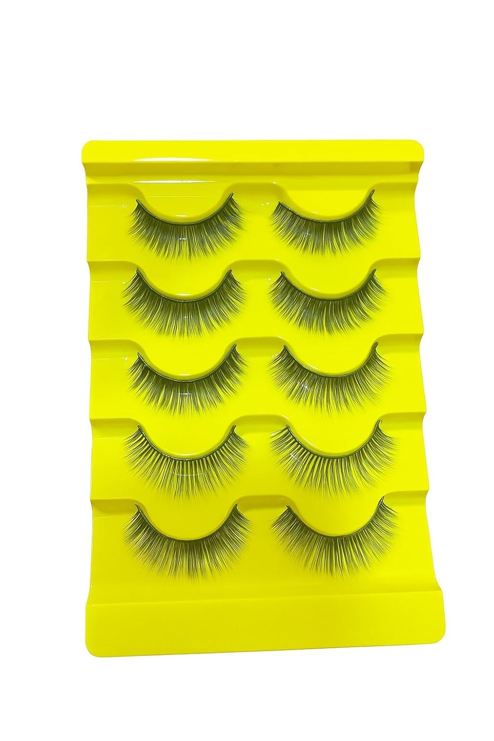 5 Pairs Natural Voluminous False Eyelashes – 5D Faux Mink Lashes with Lightweight & Soft Band, Reusable, Comfortable & Fluffy for Daily Wear, Parties, or Natural Glam Look