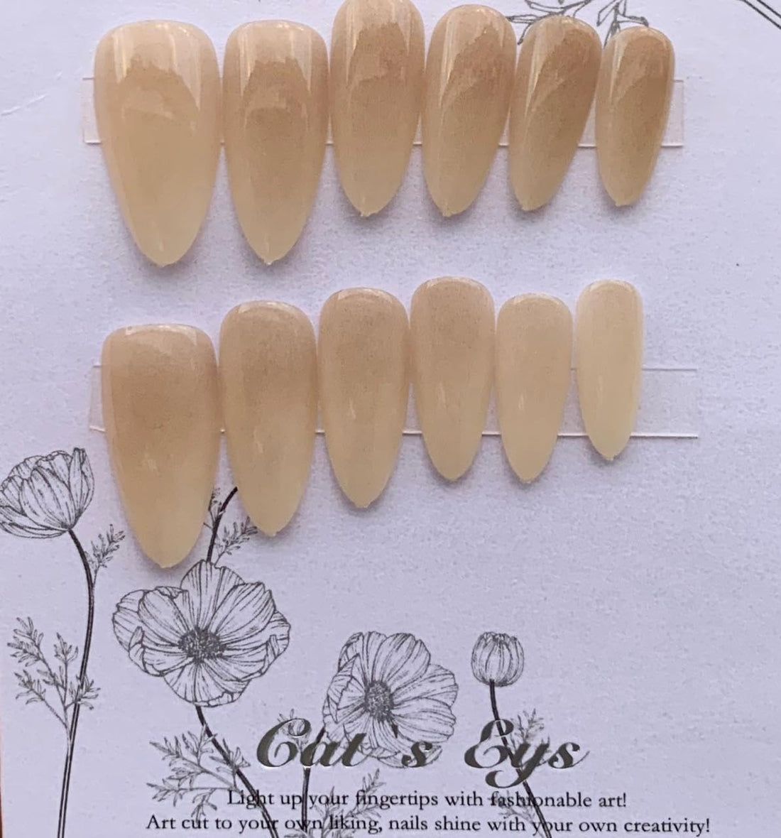 PRESS ON NAILS- 12pcs Medium -False Nails, Perfect For Parties, Comes FACE-OVAL WITH ONE SHEET DOUBLE FACE - SHAPE -NO3