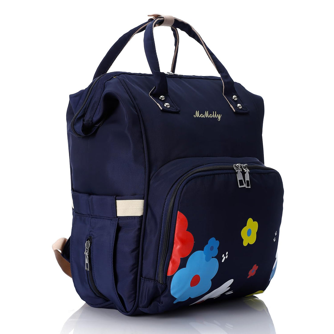 CROSSLAND Waterproof Diaper Backpack with Thermal Pockets – Multi-Function Baby Changing Bag for Moms