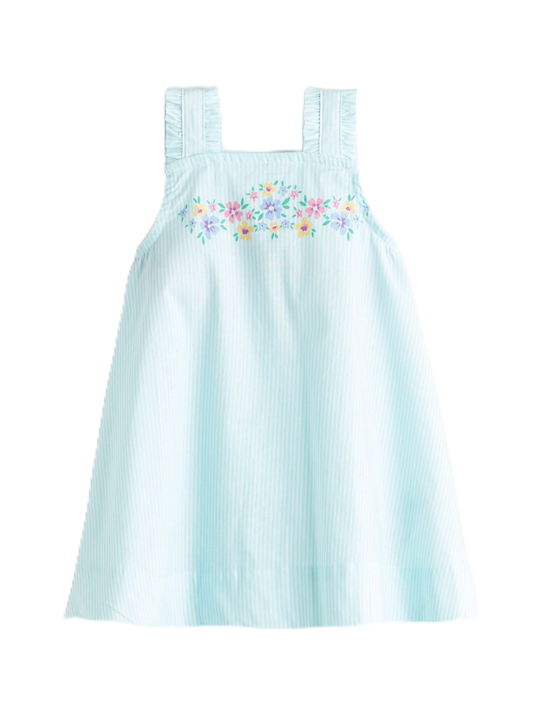 LC WAIKIKI S5LK22Z1-LEN-1 Kids Jersey 100% Cotton Square Collar Regular Dresses - Baby Girls, Dresses - Girls