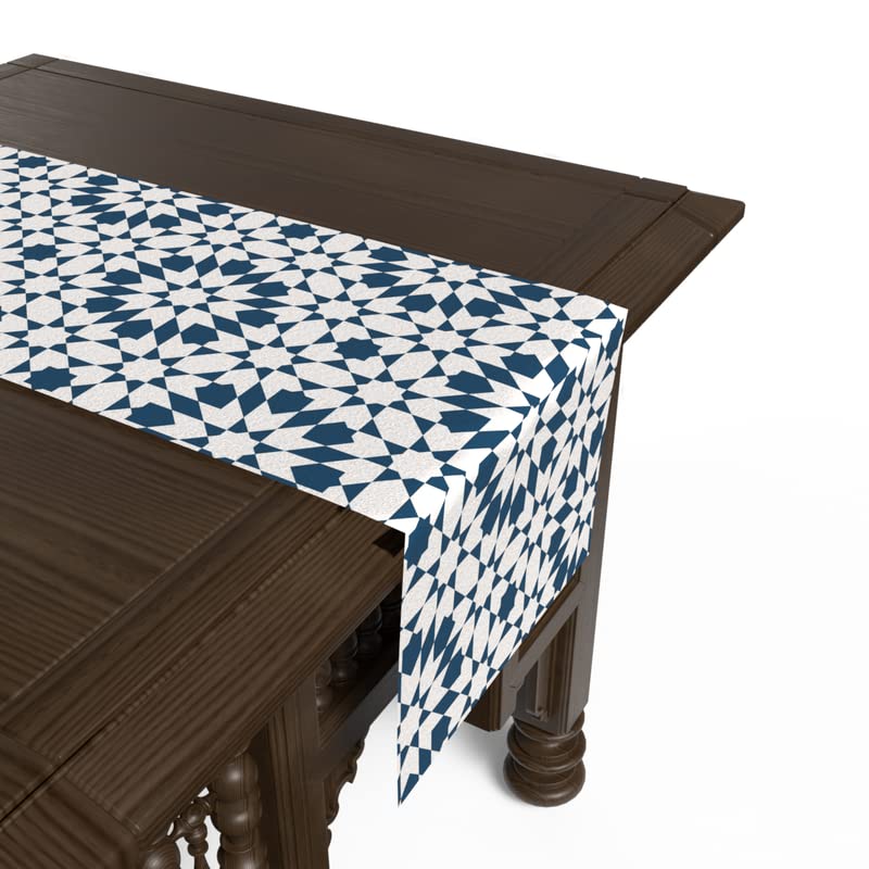 ART MOOD HOME Islamic Unique Topaz Runner Velvet Multi Color 35x140
