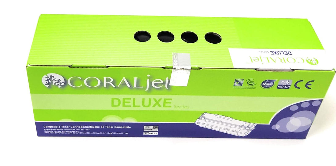 CoralJet Deluxe Series Compatible Toner Cartridge for HP and Canon Printers