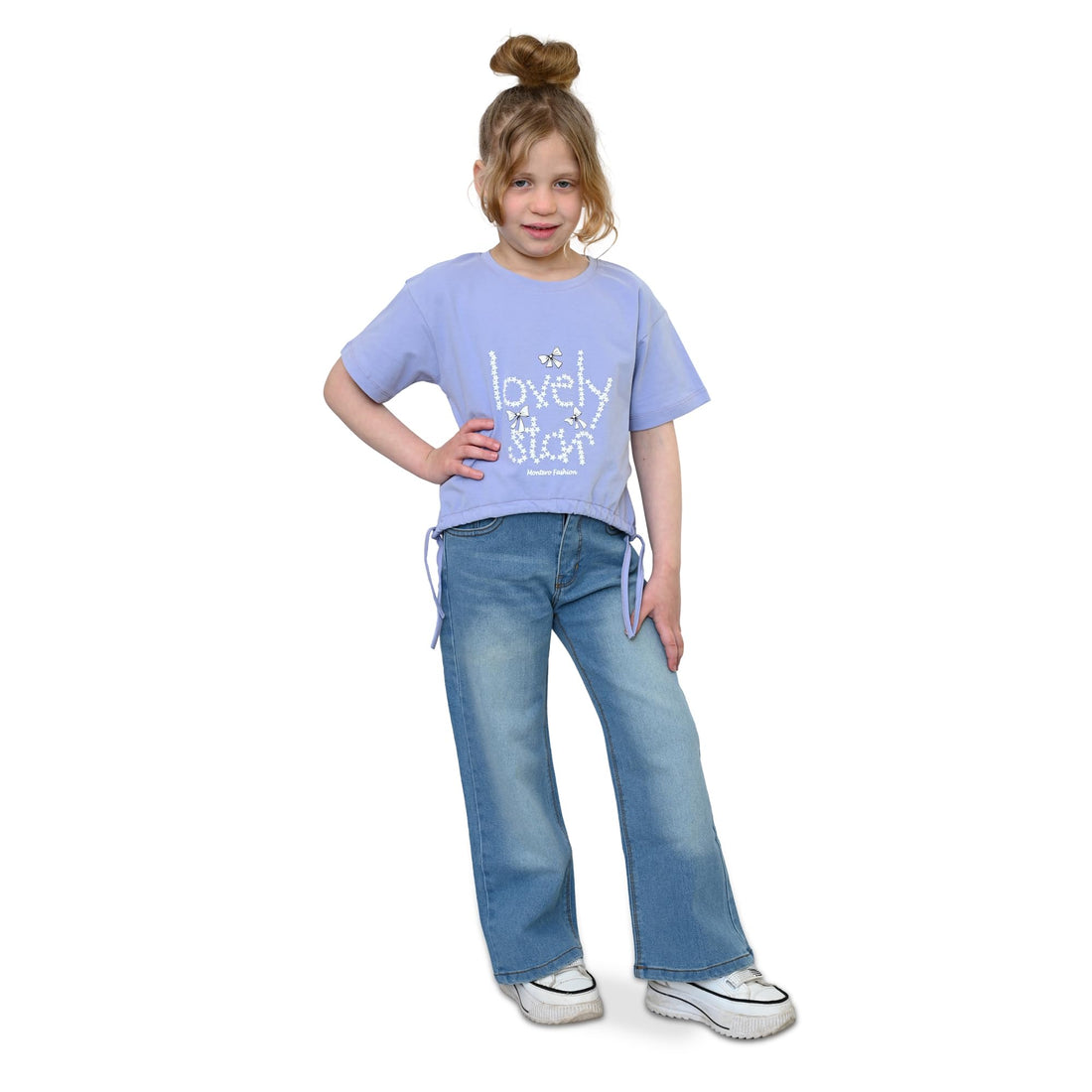 Girls Cotton High Medium Cute Printed T-Shirt
