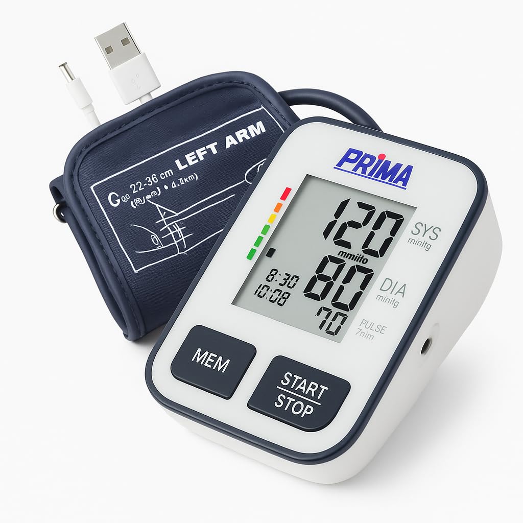 Convenience and Rest Assured for Home Blood Pressure Monitor with Clear and Easy to Read LCD Display Automatic Device