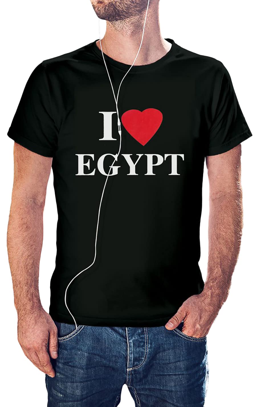 Print.Online T-Shirts For Men, Black - 2724633960606