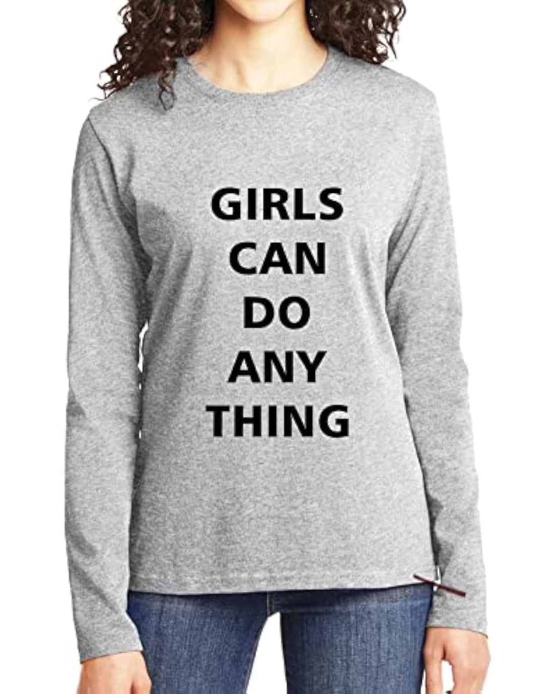 Print Online"GIRLS CAN DO ANYTHING" T-Shirt