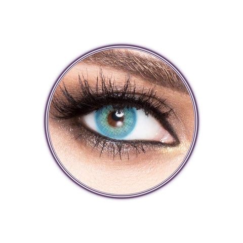 Luminous Unisex Contact Lenses, Blue, Cosmetic Contact Lenses, Yearly Disposable, Blue Color