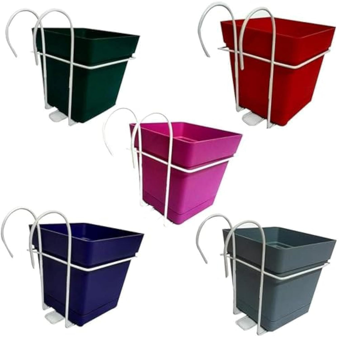 Plant Pots Plastic 5 pcs