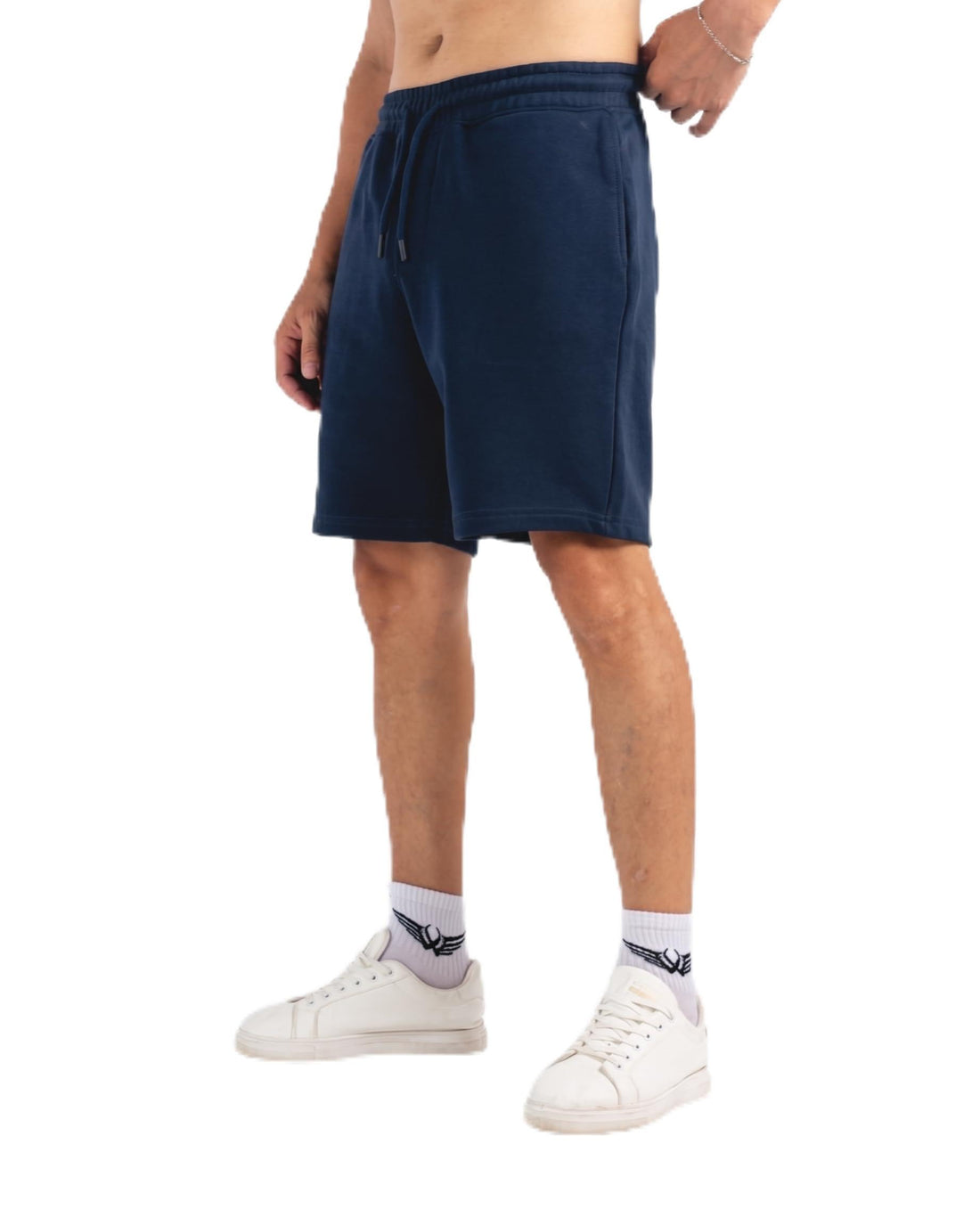 Feathers Men’s 100% Cotton Sweat Shorts with 3 Pockets – Soft, Breathable Casual Shorts for Everyday Wear