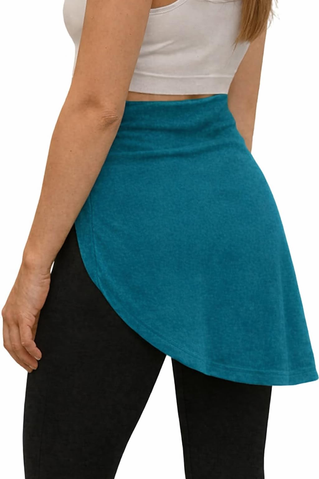 Women's Sport Hip Cover with Sleeves, Activewear Wrap Skirt for Gym and Outdoor Use
