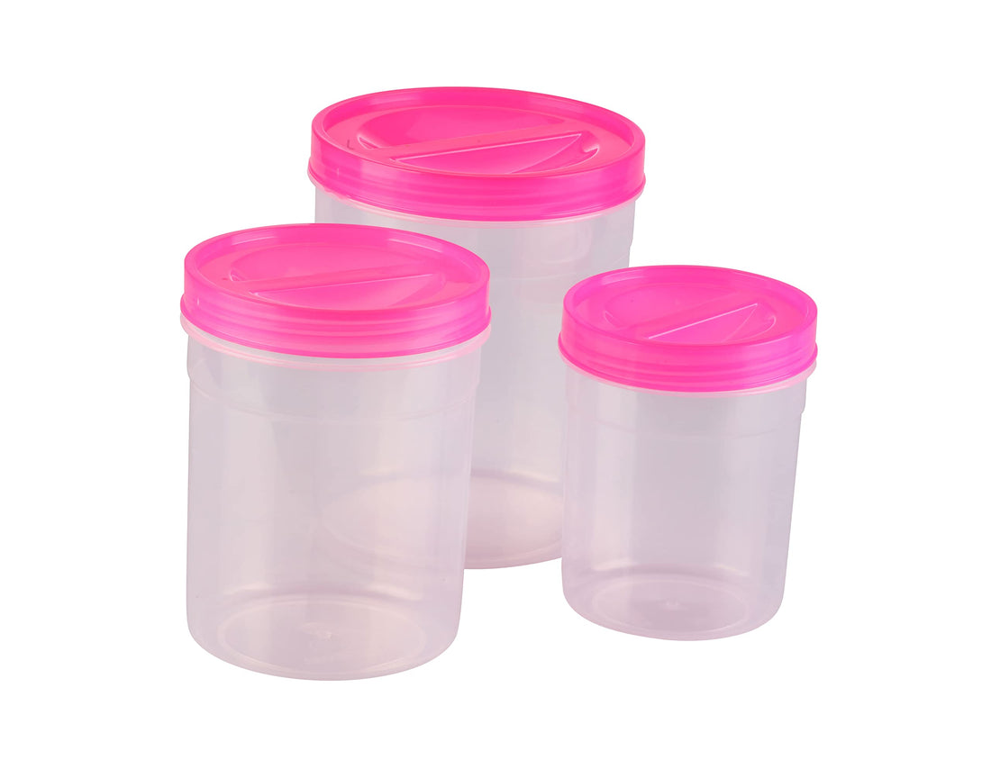 Max Plast Transparent Trio Spice Set 12x15.5 Pink