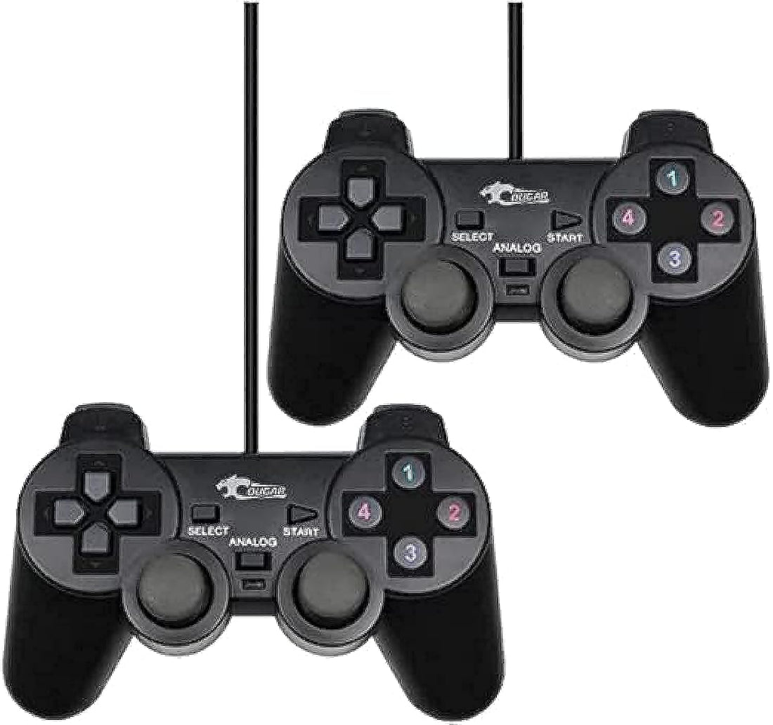 USB Wired Double Controller Gamepad (2082) For Pc And Laptop