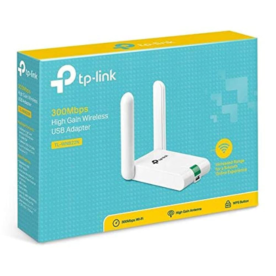 TP-Link 300Mbps High Gain Wireless USB Adapter, TL-WN822N