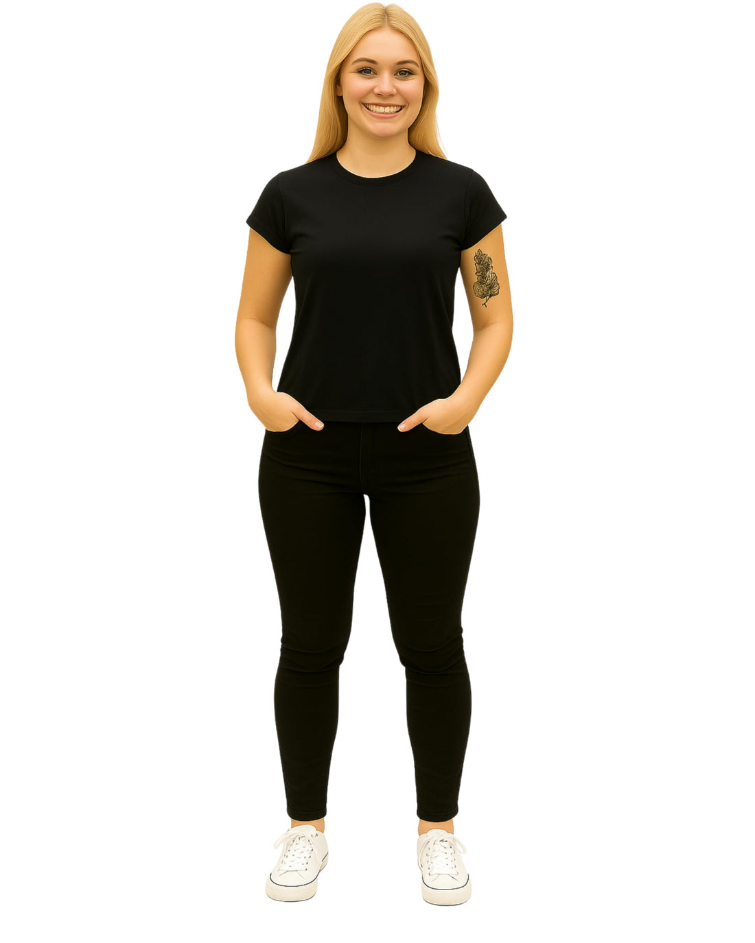 Women’s Classic Fit T-Shirt – Soft Cotton Spandex Blend | Short Sleeve Casual Tee | Everyday Comfort Top