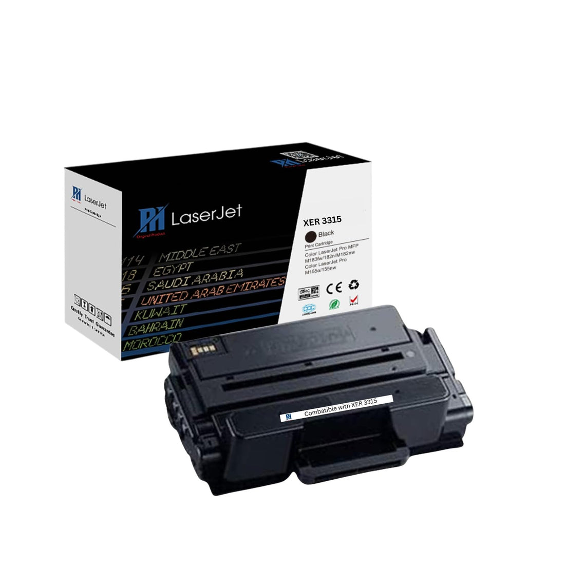 PH 3315 Compatible Black Toner Cartridge Replacement for XER 3315 XER 3325 – High Yield Laser Printer Toner