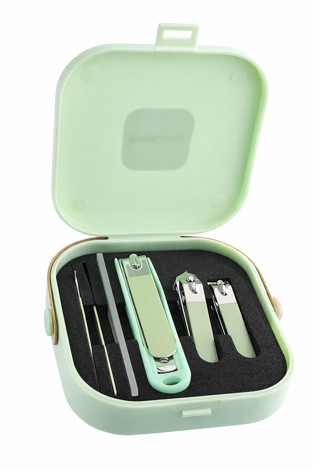 6 in 1 Stainless Steel Pedicure & Manicure Grooming Kit with Travel Case, Mini Nail Clipper Set for Fingernails & Toenails, Ultra Sharp Sturdy Cutters for Home & Travel (Multicolor)