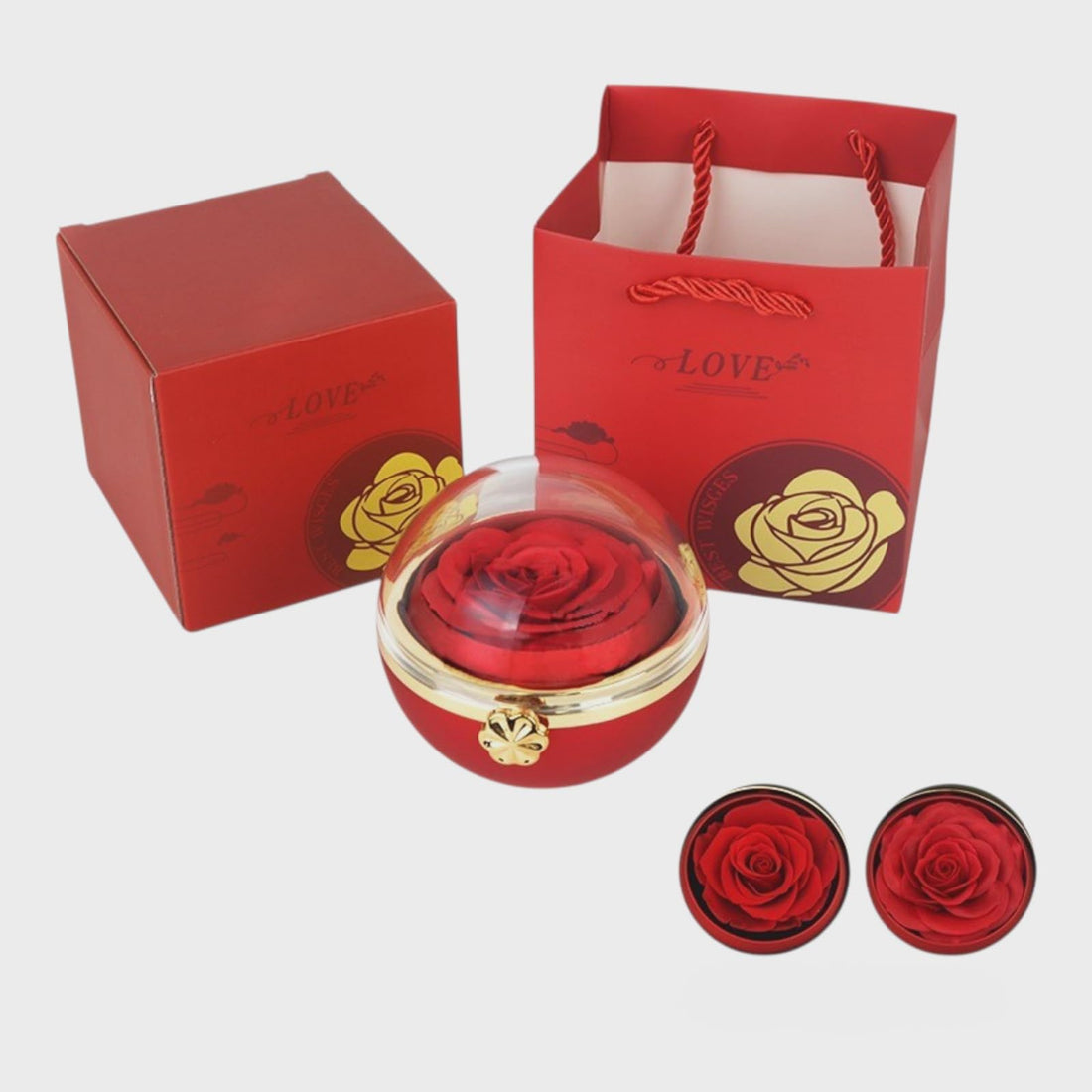 Luxury Jewelry Gift Box - Different Designs Necklace Ring Holder - Creative Surprise Display Designs - Engagement, Wedding, Valentine's Day, Birthday (Circle)