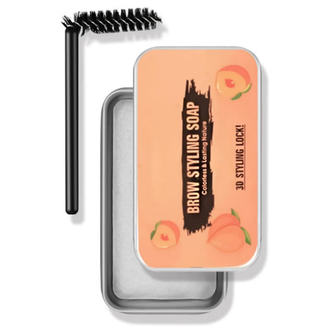 Smudge-Proof Eyebrow Gel Clear,Eyebrow Soap,Eye Brow Wax,Ey-Ebrow Setting Gel,Long-Lasting Styling Pomade With Quick-Dry,Lightweight,Easy Shaping,For Natural Looking(With One Eyebr-Ow Brush)