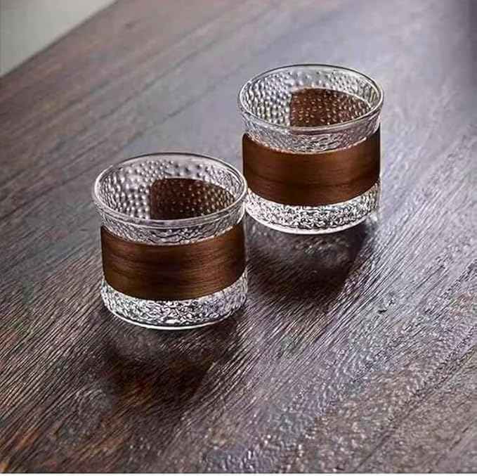 Wooden Ring Coffee Mug Glass Coffee (1) (2)