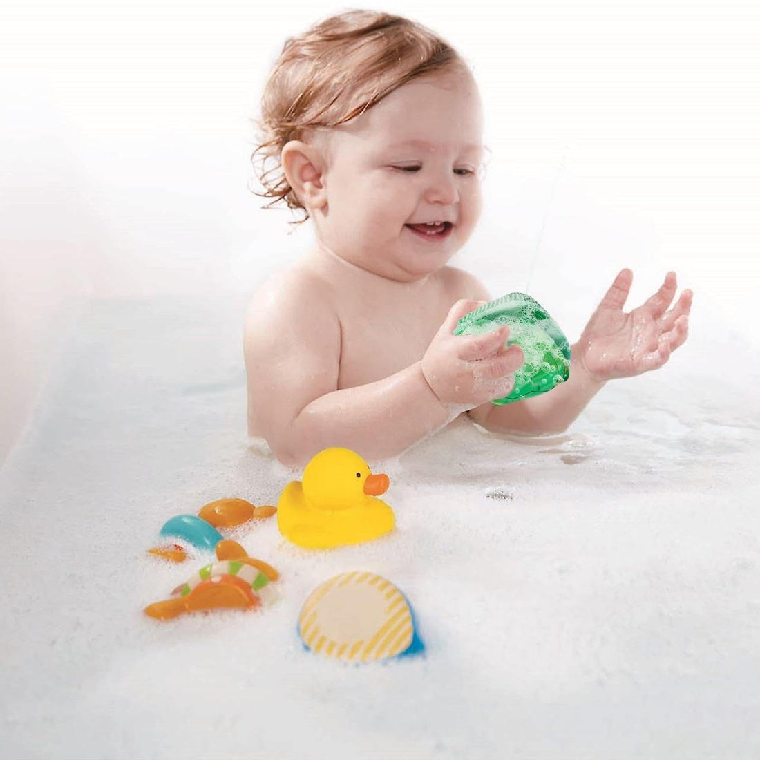 Antibacterial Sponge - Soft silicone exfoliator with soap reservoir, designed for gentle cleansing of face and body, produces continuous foam for relaxing massage experience, features cute turtle desi