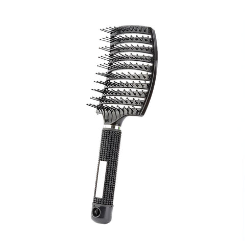 Brush-paddle hair brush is suitable for women, men and children, perfect for curly, natural, thick, long and short hair types with rapid efficiency in drought (1pcs)