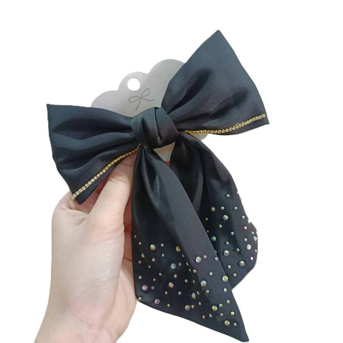 Fashion Bow Big Beak Bow - Practical Hold and Touch of Style (Black)