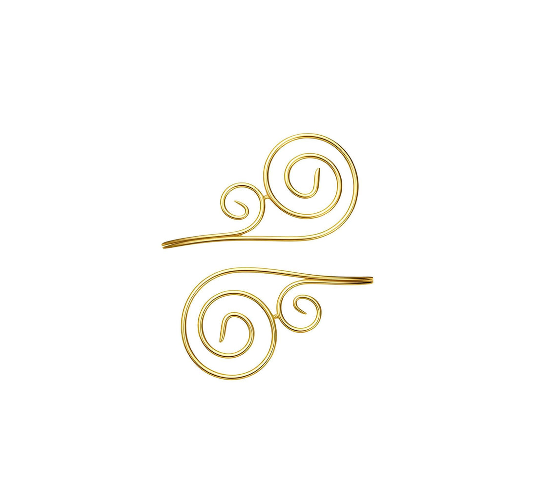 Fashion Arm Jewelry - Egyptian Style Spiral Brace, 28 cm, Comfortable for the Upper Arm, Elegant Women’s Accessory