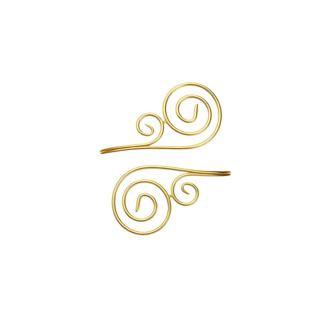 Arm Jewelry - Elegant Spiral Upper Arm Bracelet, Comfortable 28cm Fit for Women’s Arm, Egyptian Style Design