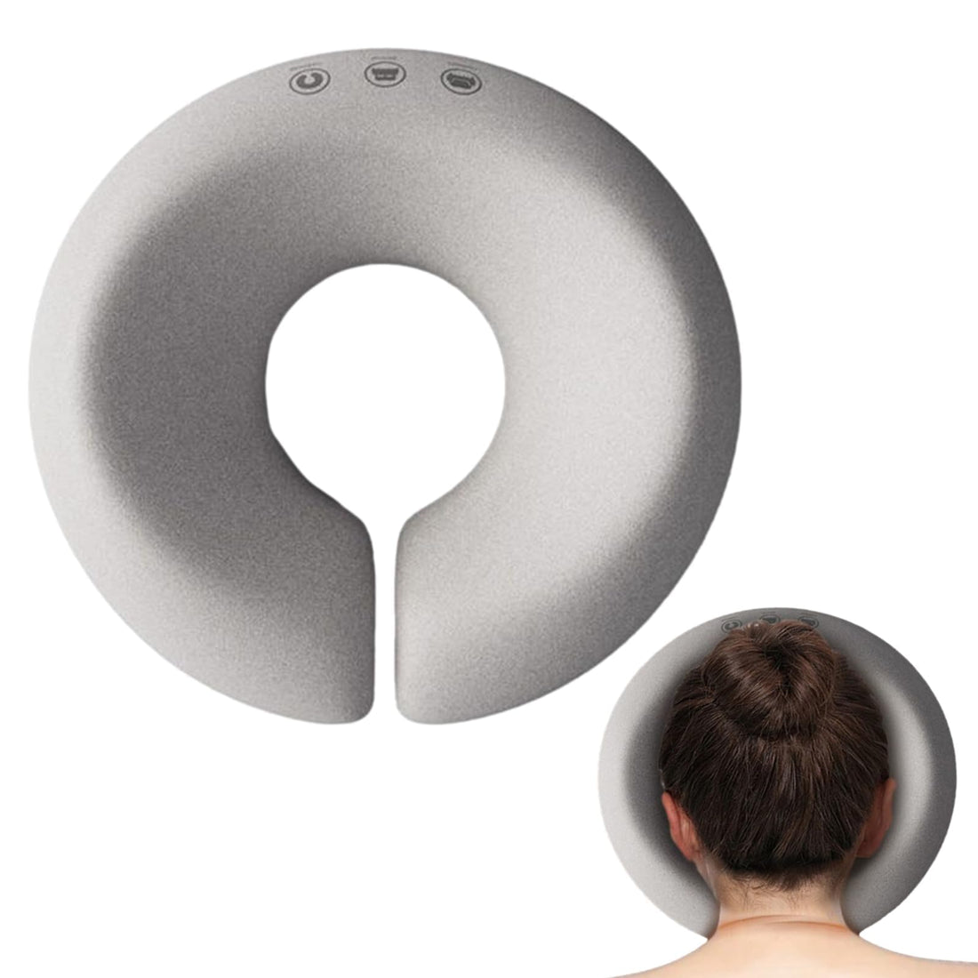 Massage Face Cradle Cushion, Massage Head Rest for Bed, Face Down Cushion, Universal Prone Cushion Face Pillow Comfortable U-Shaped Face Pillow for Massage Spa, Gray