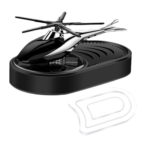 Car Essential Oil Diffuser - Car Air Freshener Solar Energy Rotating Aromatherapy - Solar Powered Helicopter Shape Car Air Fresheners with Rotation Solid Aromatherapy Diffuser