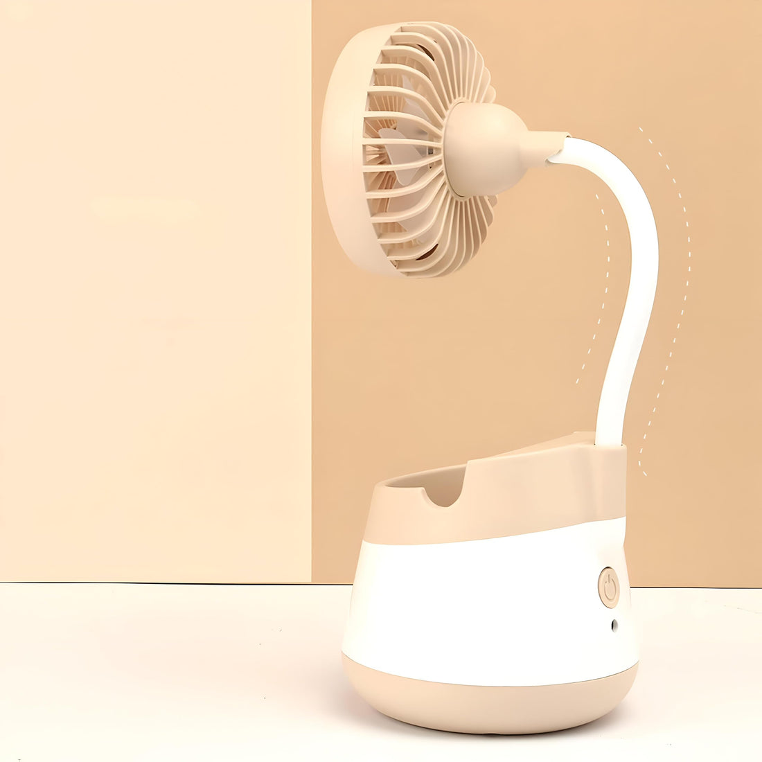 SMART FAN - Fashionable multi-functional desk accessory with powerful cooling wind and portable mini form factor. Effectively works as a phone holder, remote holder and pen cup. Great for office worke