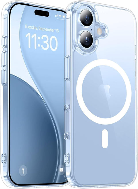 Grabist for iPhone 17 Case Clear, Compatible with MagSafe, Shockproof Military Grade Protection, Non-Yellowing, Slim Thin Magnetic Phone Case for iPhone 17, Clear (IPhone 17)