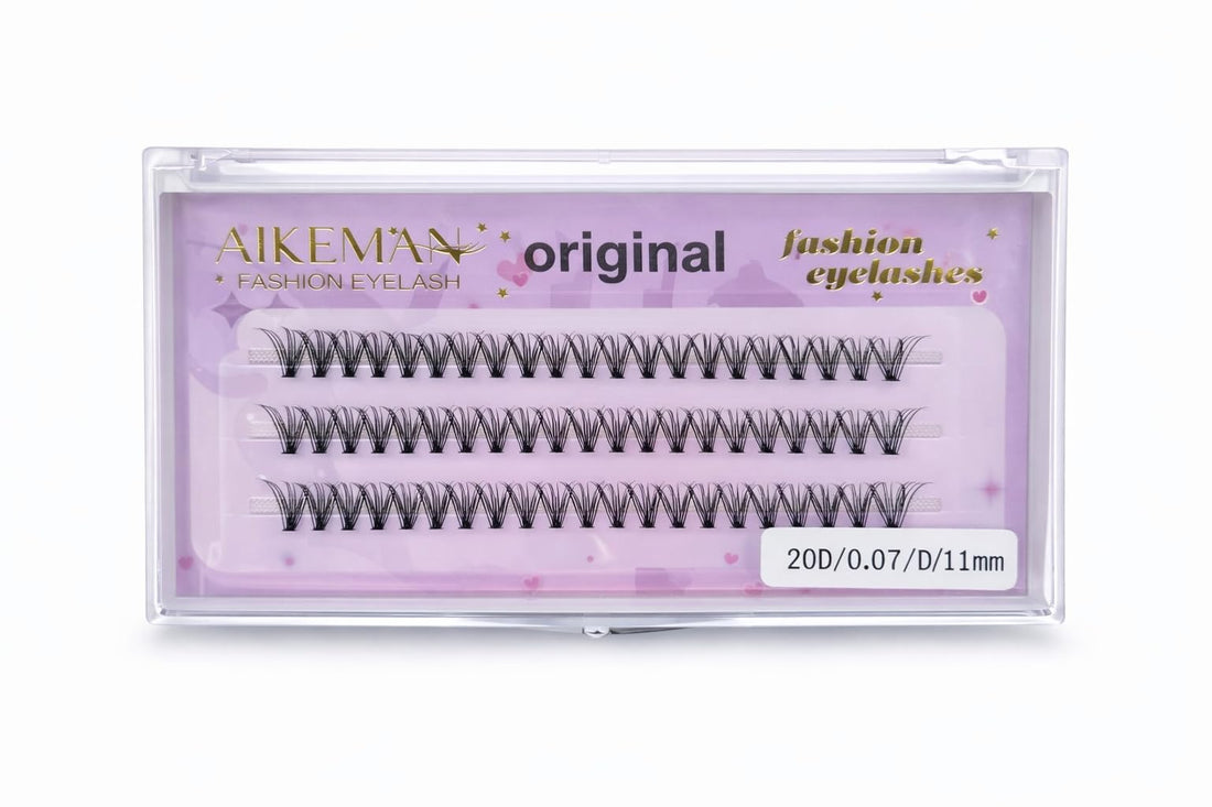 60 Pcs 20D Mink Lash Clusters 11mm, 0.07 D Curl Soft Volume Individual Lash Extensions for Natural Fullness, Salon & DIY Lash Application