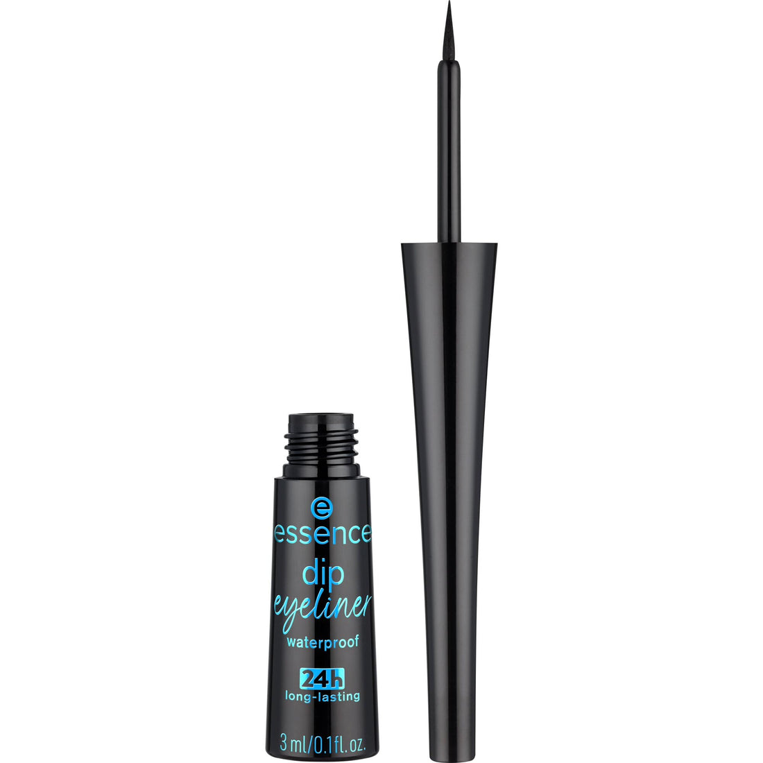 Essence Dip Eyeliner Waterproof 24h 01 Highly Pigmented Liquid Formula Offers Precise Application and Long Wear Black