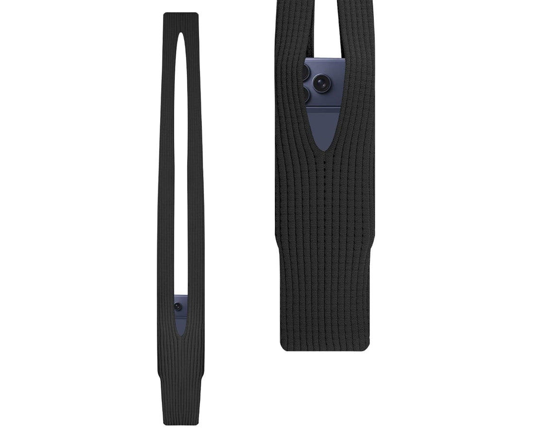 Phone Pocket Lanyard Crossbody Strap 80cm, Universal Stretch Knit Mobile Holder Pouch, Hands-Free Shoulder Phone Bag for iPhone & All Smartphones, Lightweight Minimalist Design