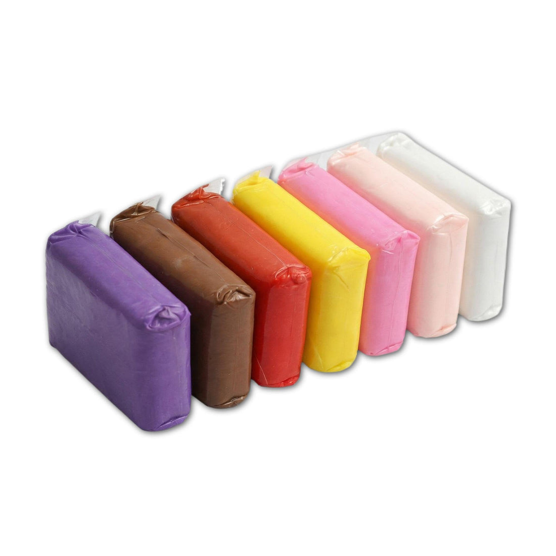 Creative Clay - Non-toxic, easy-to-mold dough for art studios and kids' activities, dries naturally, no oven required; 12 colorful blocks for endless creativity. (pcs 8)