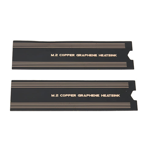 Ccylez M.2 SSD Graphene Heatsink, High Performance Fast cooling SSD Heatsink with Thermal Conductive Adhesive, 0.15 x 74 x 22mm Graphene Solid State Disk Cooler for M.2 SSD Laptop Memory