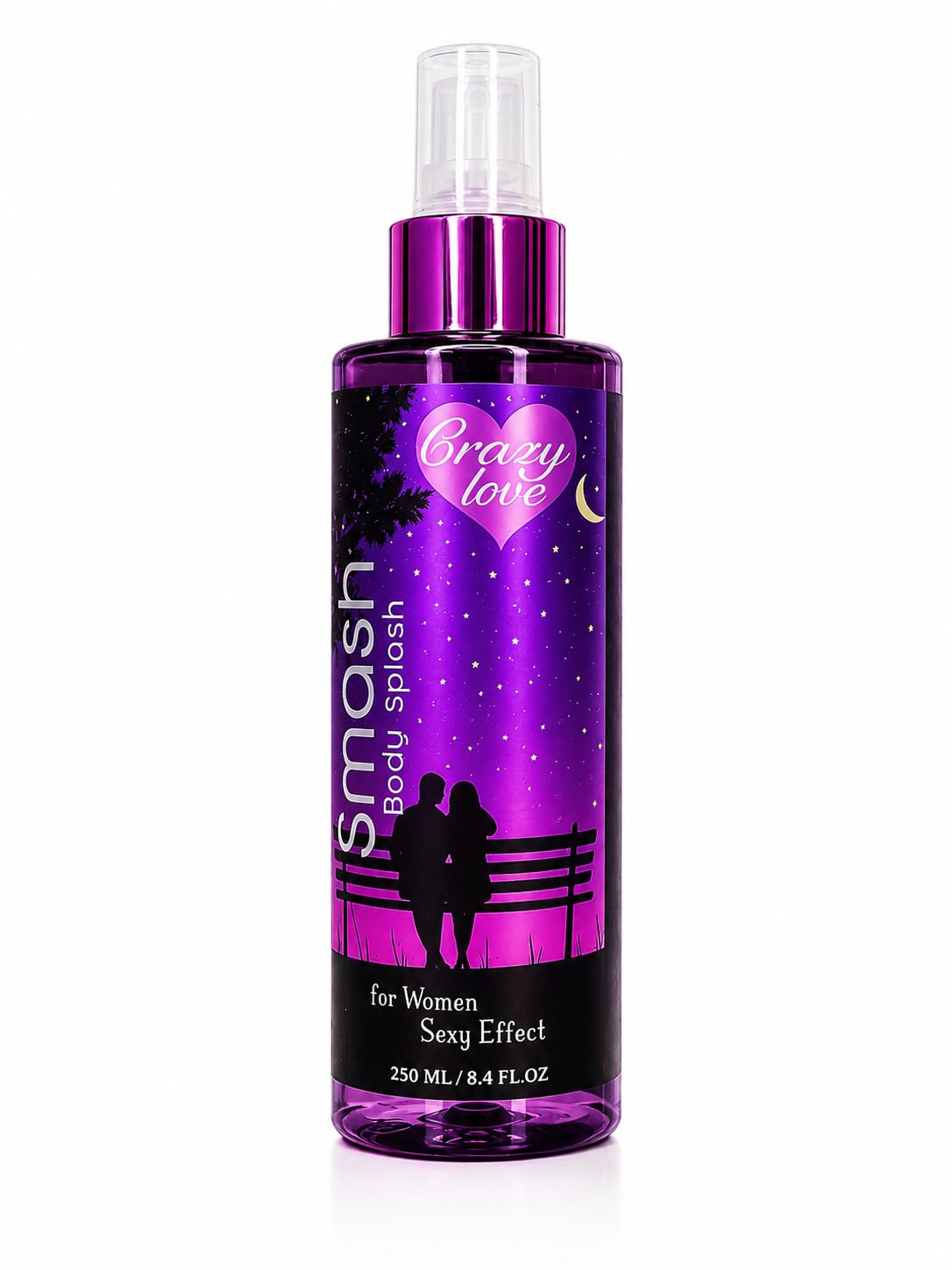 Smash Body Splash Crazy Love French Luxury Fragrance - Firm and Aromatic All Day Long Lasting - 250ml