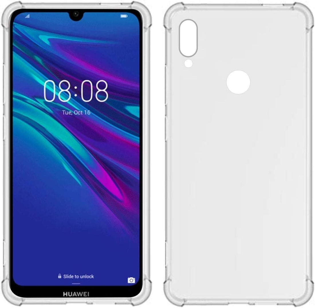 Clear Phone Case Compatible with Huawei Y6 2019 & Y6 Prime 2019, Four Corners Clear Armor Case, Full Body Protection TPU Anti-Yellow Phone Case
