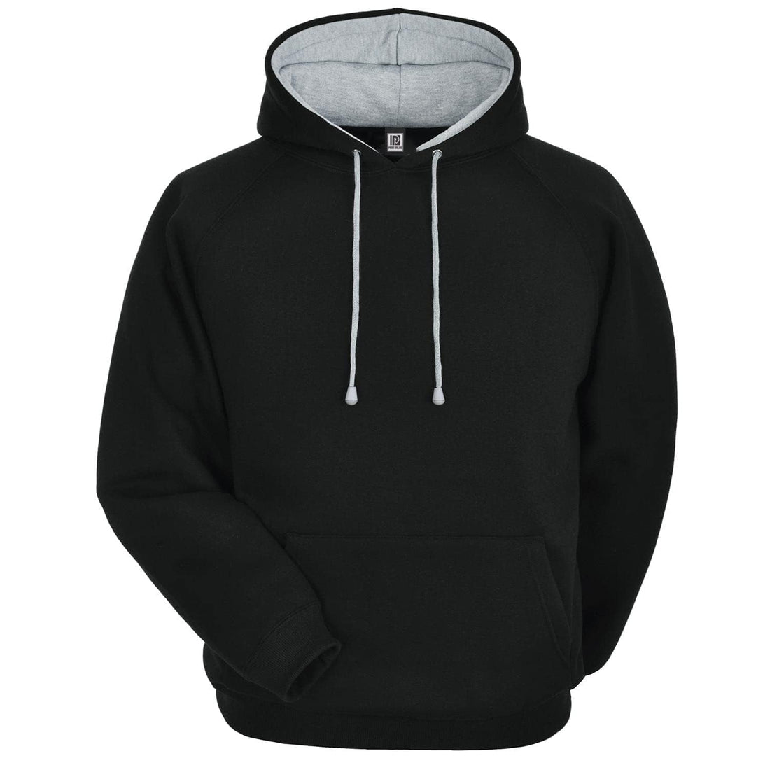Print Online Black Halter Neck Hoodie & Sweatshirt For Men