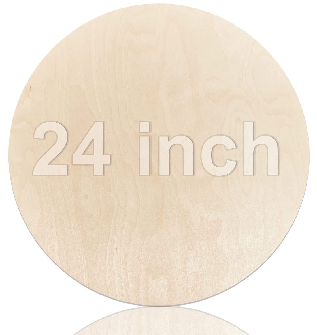 Baltic Birch Plywood Circles 24inch Craft Wood Sheets 0.24in Thick Wood Rounds Pack of 1 Natural Wood Board Wood Circles for Crafts Wood Burning Painting Laser Crafting Hobby DIY Projects Wrapped