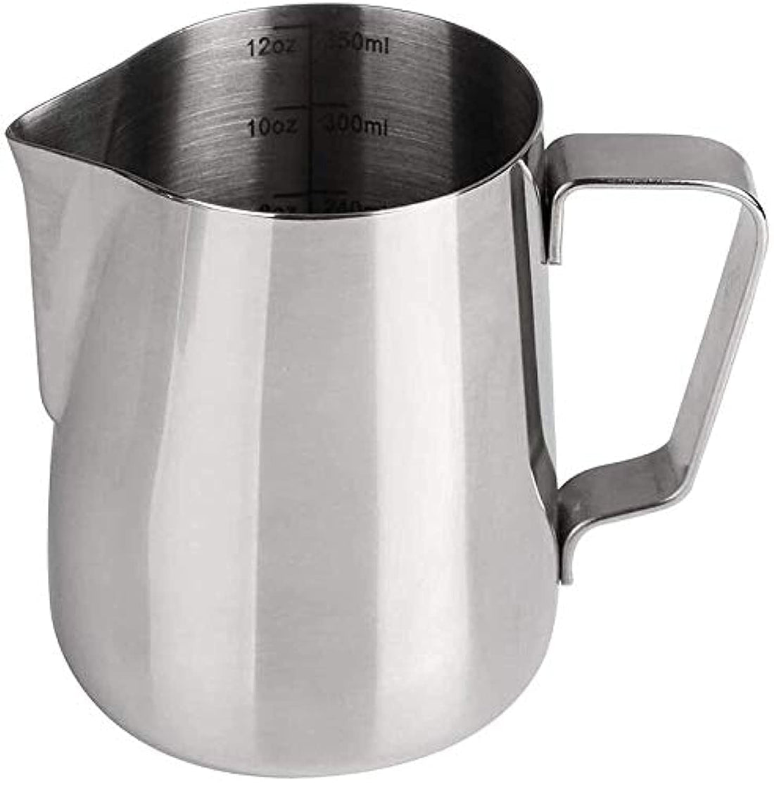 Trust Pro SCIENISH Milk Frothing Pitcher Jug Coffee Spoons Frother Steamer Cup Foam Making - Suitable for Espresso - Latte Art Chai Cappuccino Hot Chocolate - Stainless Steel