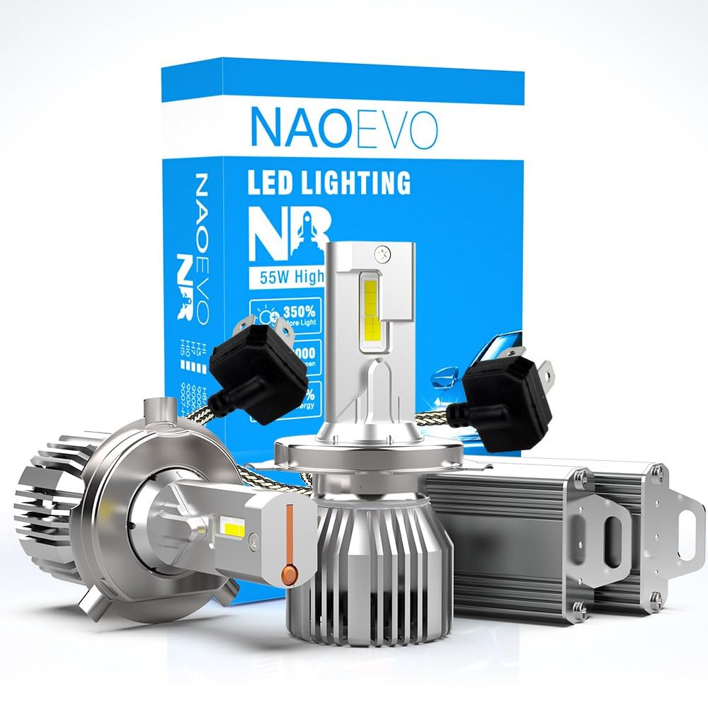 Generic NAOEVO NR Series LED Headlight Bulbs 55watt/Bulb, 6600Lumens/Bulb White (H4)