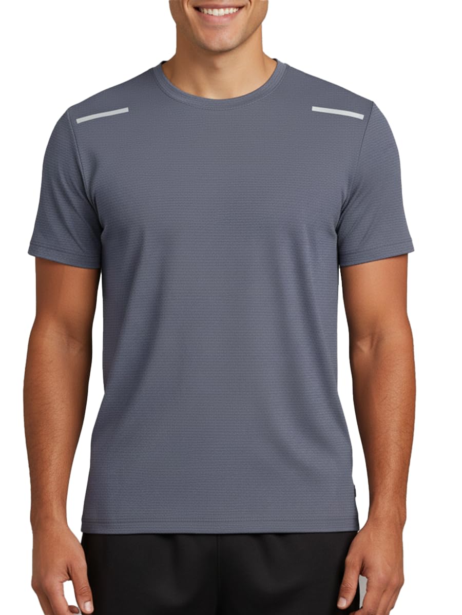 Sports T-Shirt for Men - Half Sleeve Top - Crew Neck quick dry Tee - Running and gym T- shirts - sportswear for men