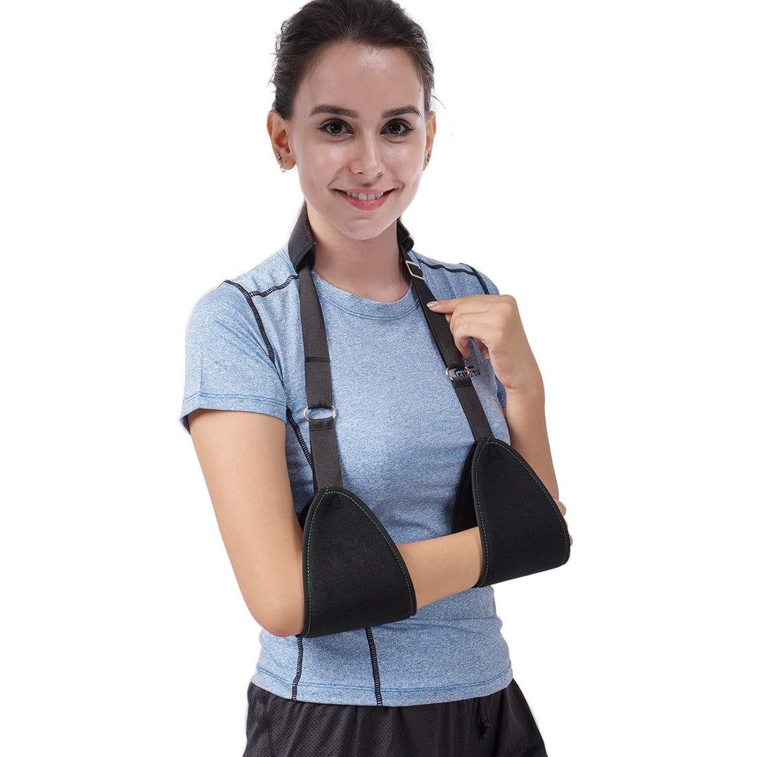 Removable Shoulder Triangle Medical Sling Elbow Support Forearm Elbow Support Wristband with Soft Padding Comfortable Lightweight Simple for Broken and Broken Arm