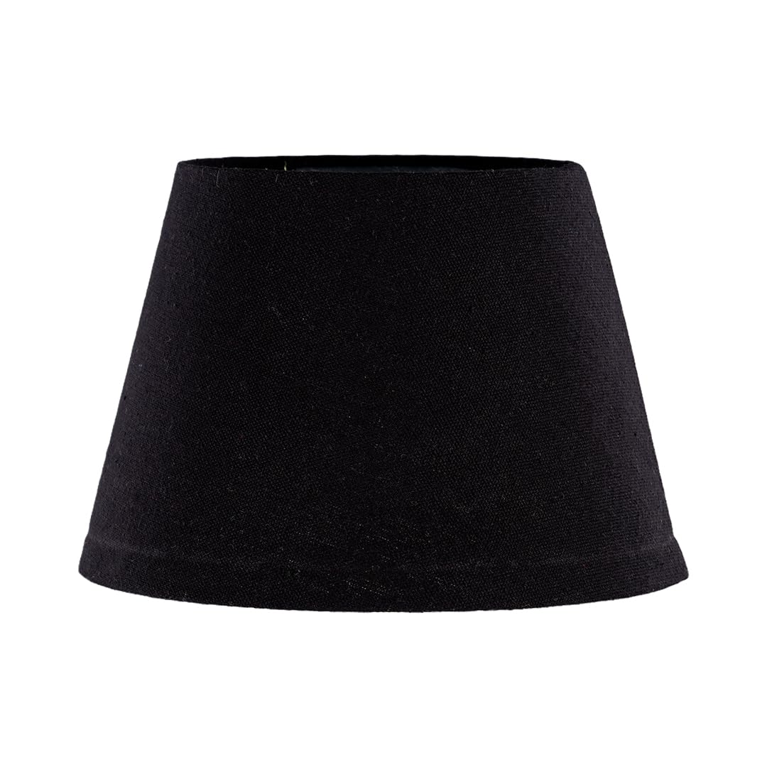 Oops Indoor Table & Floor Fabric Lampshade Classic – Decorative Lighting Solution for Home Décor, Soft Ambient Light, Easy Style Upgrade – Black
