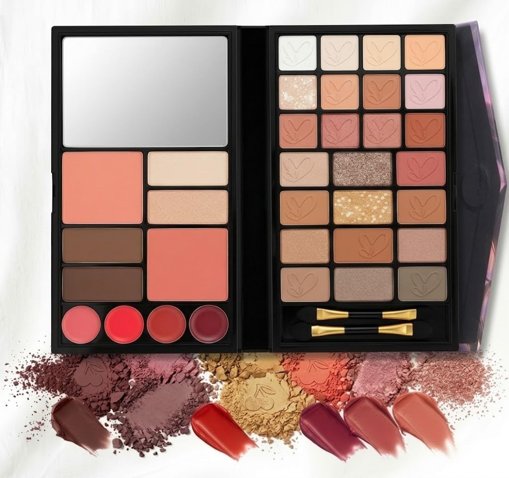 Colors Colorful Eyeshadow blusher-blusher cream -HIGHTLITHER Palette Makeup, Powder Palette,Naturing-Looking Long Lasting Waterproof-brown cover - cover -N1-31 COLORS