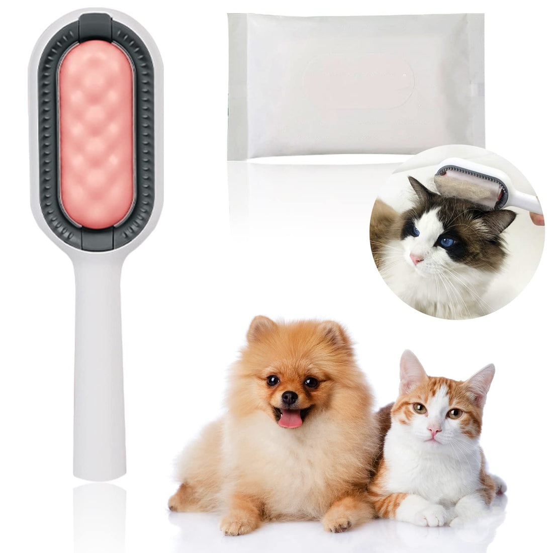 Pet Cleaning Hair Removal Comb Assorted Colors