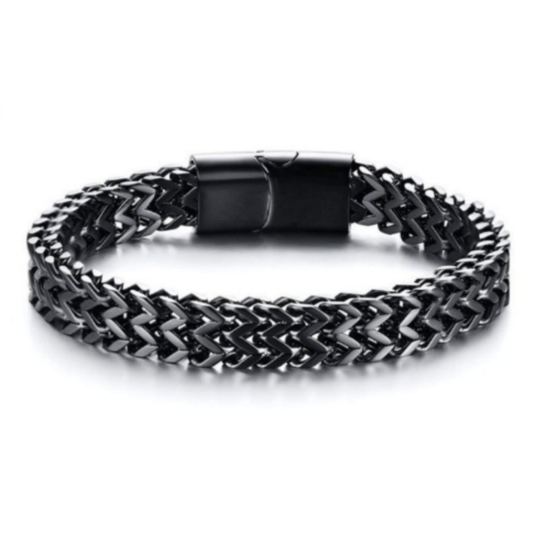 Bracelets for Men-Stainless Steel Magnetic Clasp Franco Chain Mens Bracelet, This Franco Chain is Non Tarnish and suits as Everyday Jewelry, Gift for Men Dad Husband Boyfriend Brothers